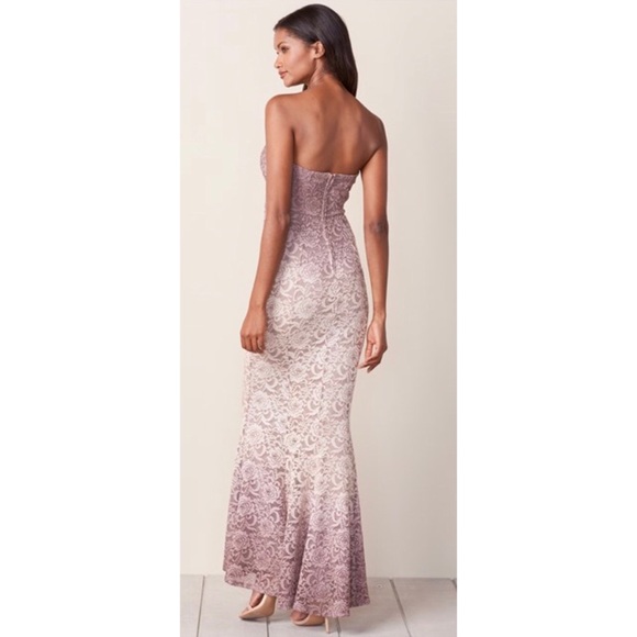 OMBRE LACE LONG DRESS - Picture 3 of 5